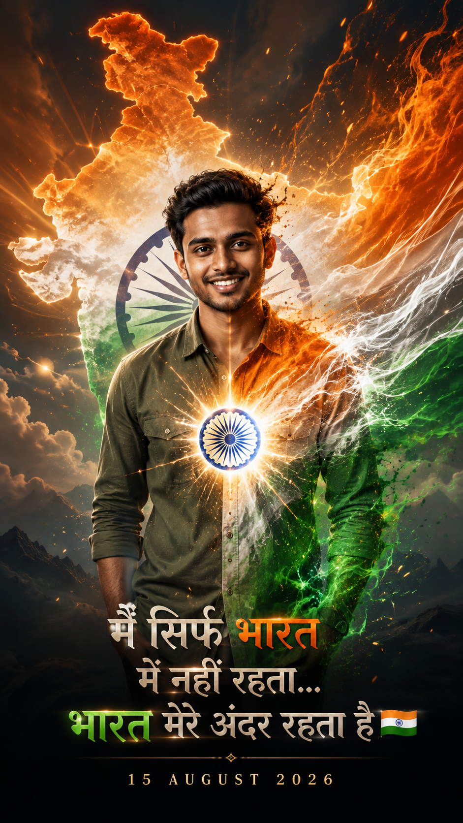 Human to India Transformation AI Prompt 🇮🇳 | Independence Day AI Image